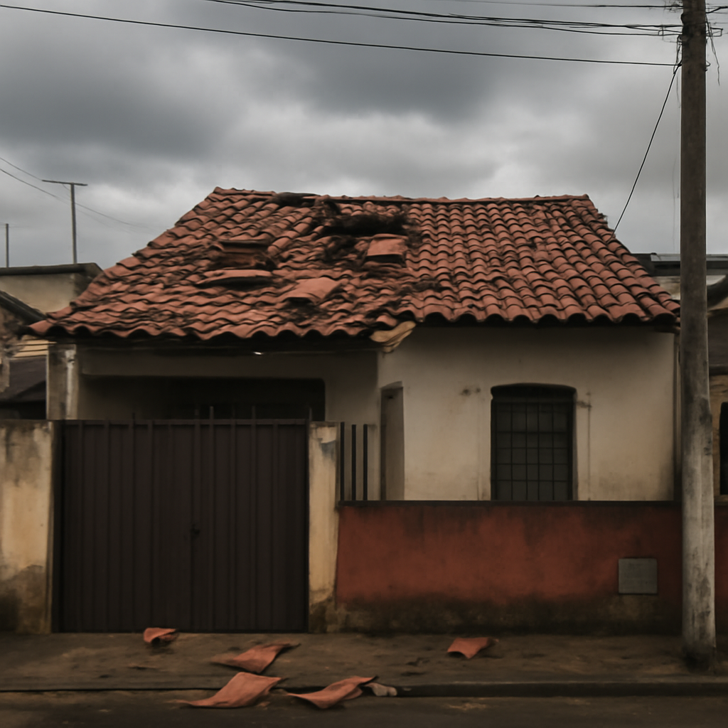Vento forte danificou o telhado? Por que o pronto atendimento evita infiltração e perda de eletrodomésticos